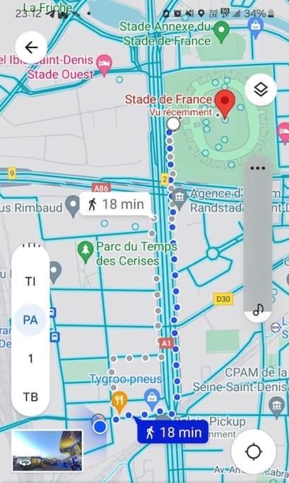 Superbe T2, Paris, Stade De France, Wifi, Parking Saint-Denis  Esterno foto